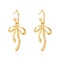 Bowknot Earrings All-match Tassel Copper Steel Needle